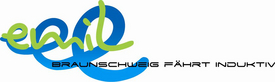 Logo: emil - Braunschweig fährt induktiv