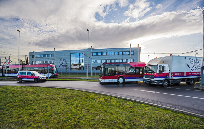 Tram-Depot mit Verwaltungssitz der BSVG, Am Hauptgüterbahnhof