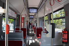 Heller Fahrgastraum im neuen Tramino